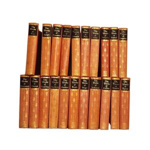 Antq VtgThe Works Of Hardback Set of 21 Books 1920-50 Black's Readers Service Co